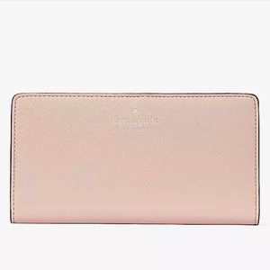 NWT Kate Spade ♠️ Dana Large Slim Bifold Wallet / Rose Smoke